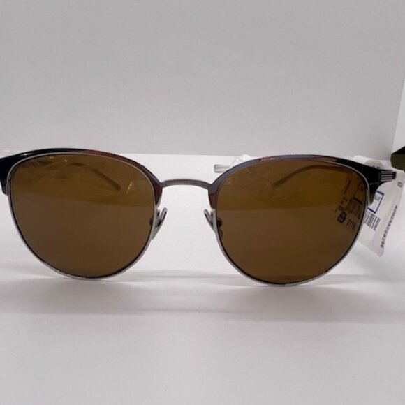 Saint laurent Brown Oval Unisex Sunglasses - Picture 4 of 8